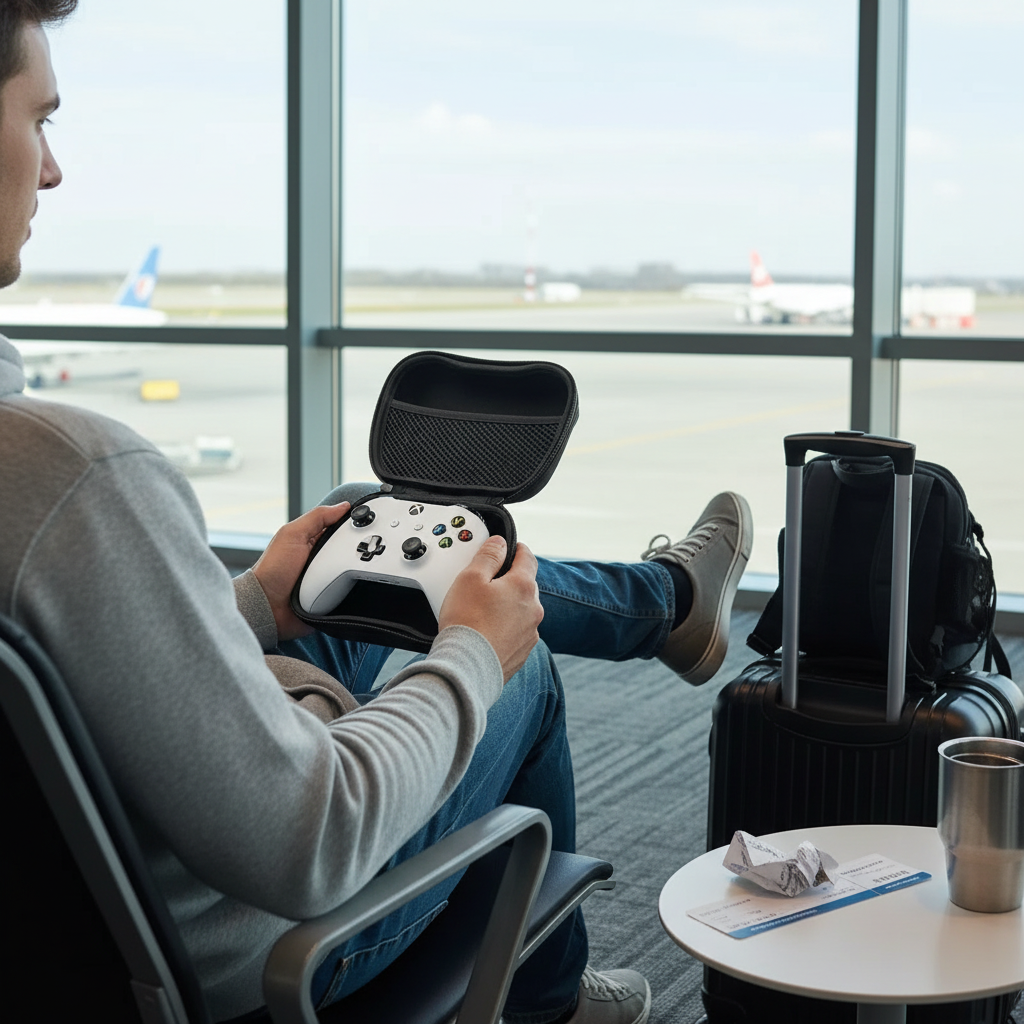 Hard Shell Controller Carrying Case For Xbox / Switch Pro / PS5 / PS4 / PS3 Gamepad Travel Portable Protective Storage Bag